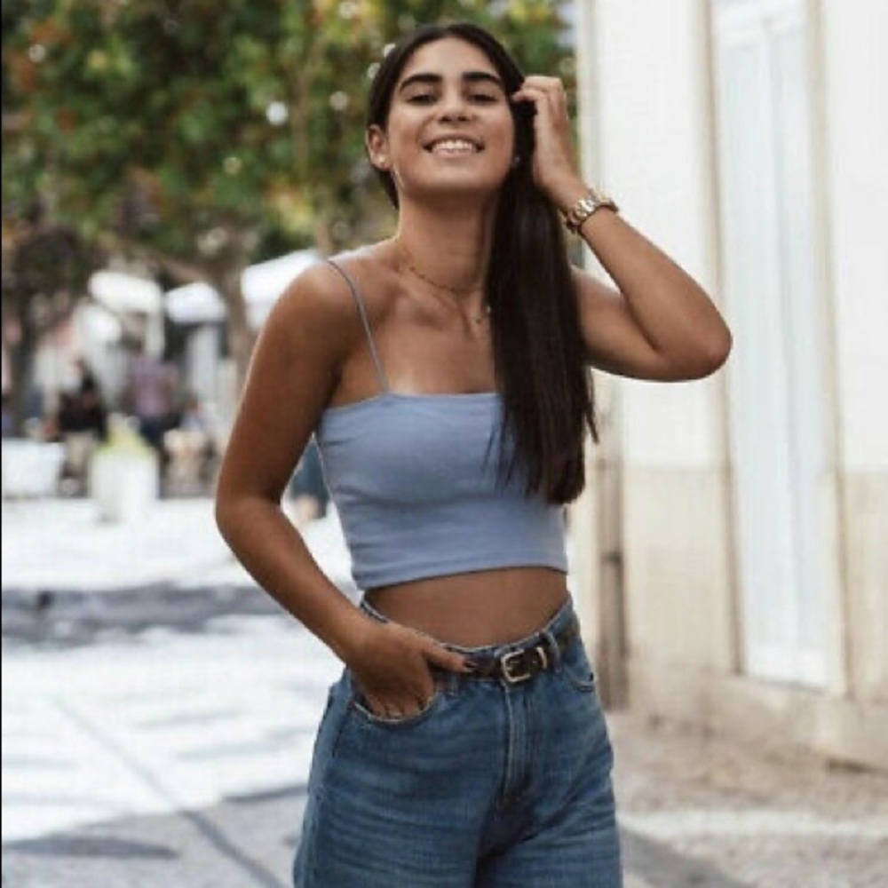 Zara blue tank top